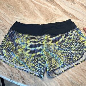 Nike Black and Yellow Athletic Shorts